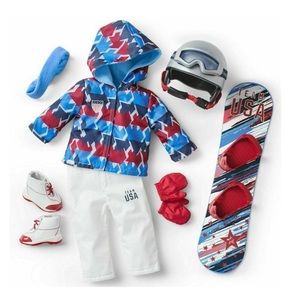 Retired American Girl Team USA Snowboarding Set NIB NRFB Olympics Outfit